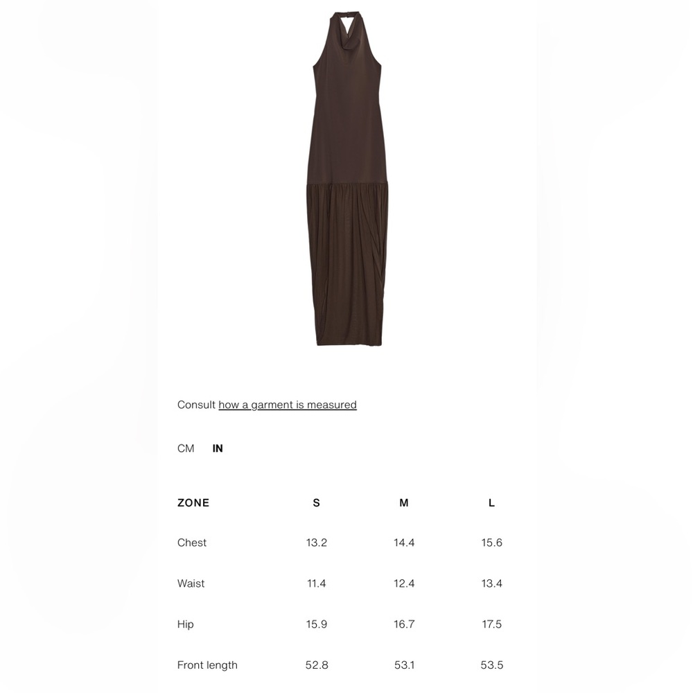 Zara NWT combination halter dress 1198/453 - Picture 4 of 11